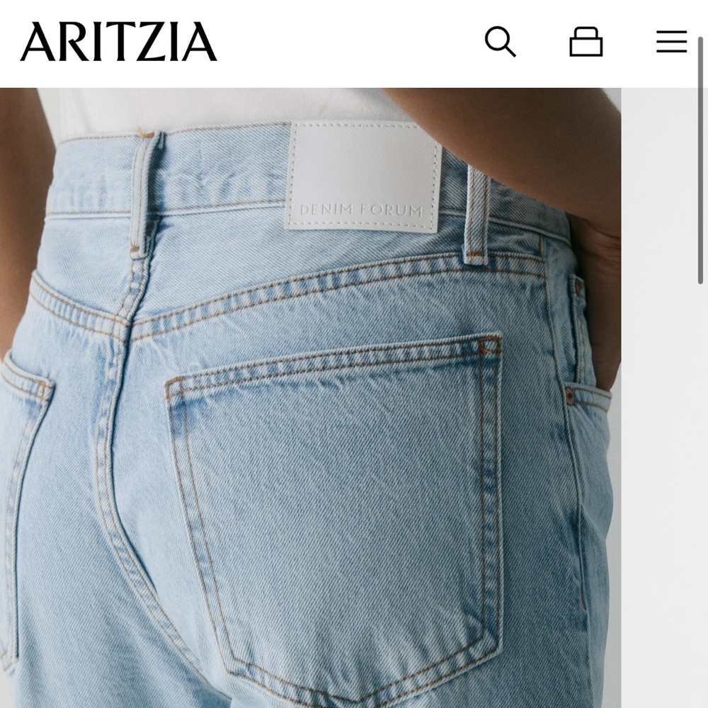 Denim Forum The '90s Marlo Hi-Rise Baggy Jean - Picture 2 of 12